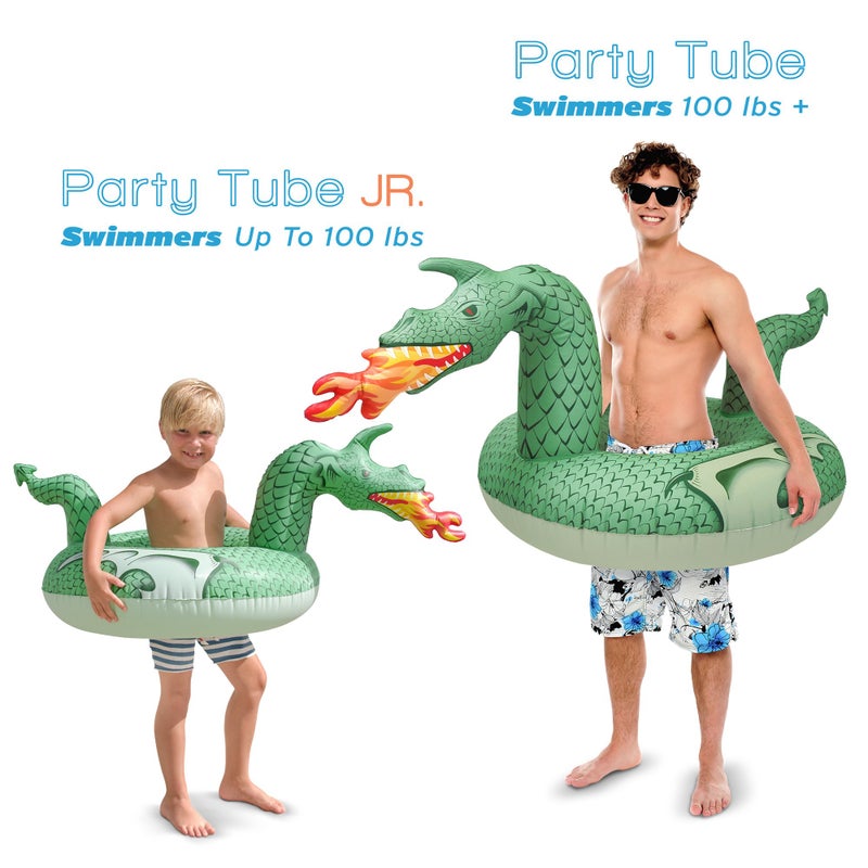 GoFloats Fire Dragon Jr Pool Float Party Tube, Stylish Floating for Kids - Image 4